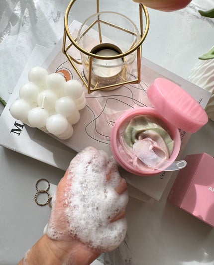 ピンクアロエメレンゲクレンザー/APRILSKIN/その他洗顔料を使ったクチコミ(4枚目)