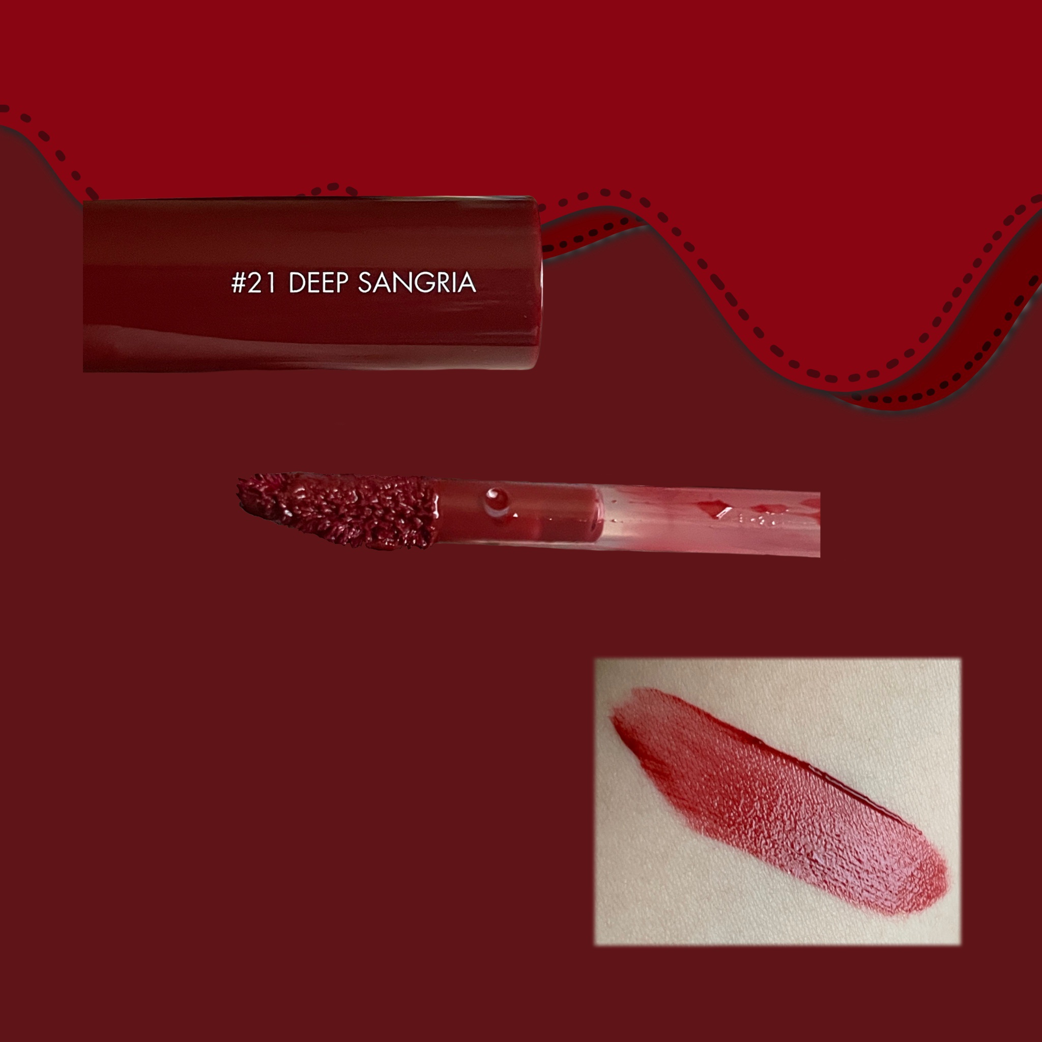 ジューシーラスティングティント/rom&nd/リップティントを使ったクチコミ（2枚目）