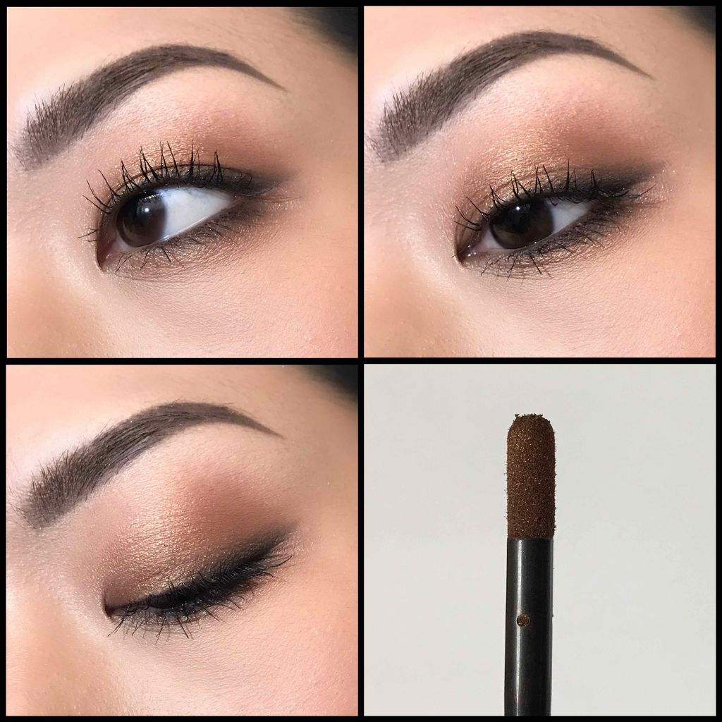 チップオン アイカラー 04 シナモンブラウン/ettusais/リキッドアイシャドウを使ったクチコミ（1枚目）