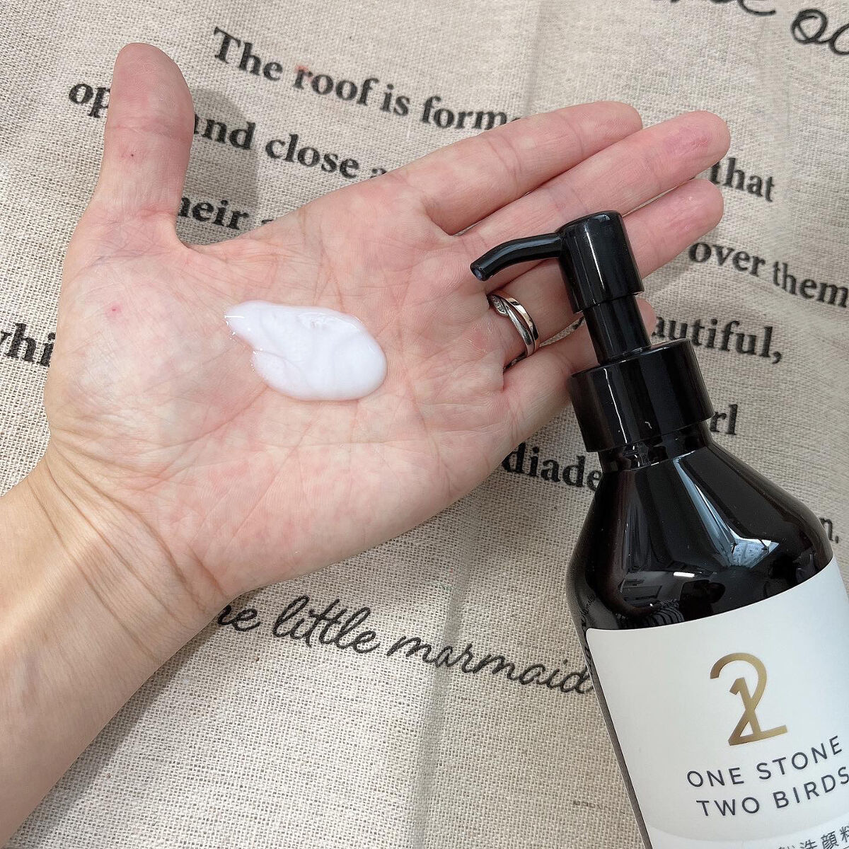 洗顔だけじゃない＋パックもできる洗顔料 ホワイトプレミアム/ONE STONE TWO BIRDS/その他洗顔料を使ったクチコミ（2枚目）