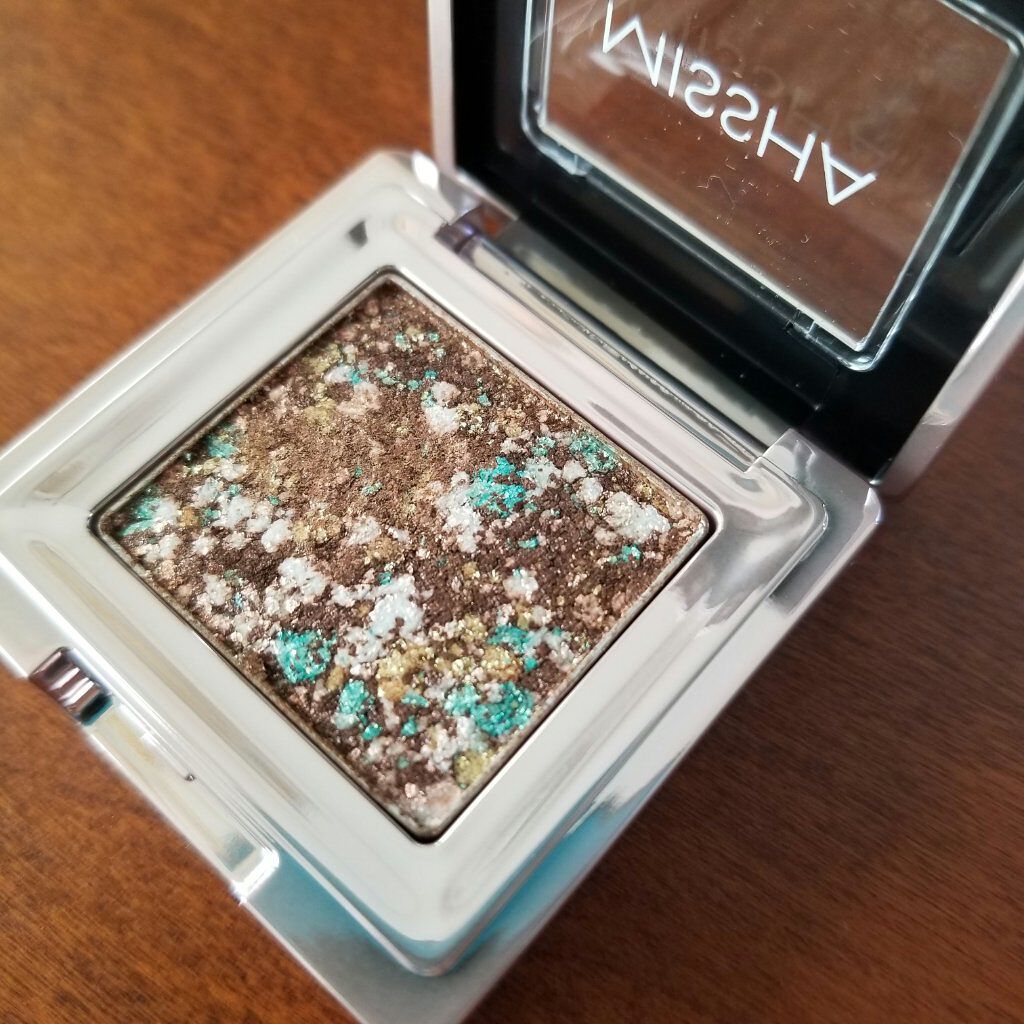 グリッタープリズム シャドウ/MISSHA/グリッターを使ったクチコミ（2枚目）