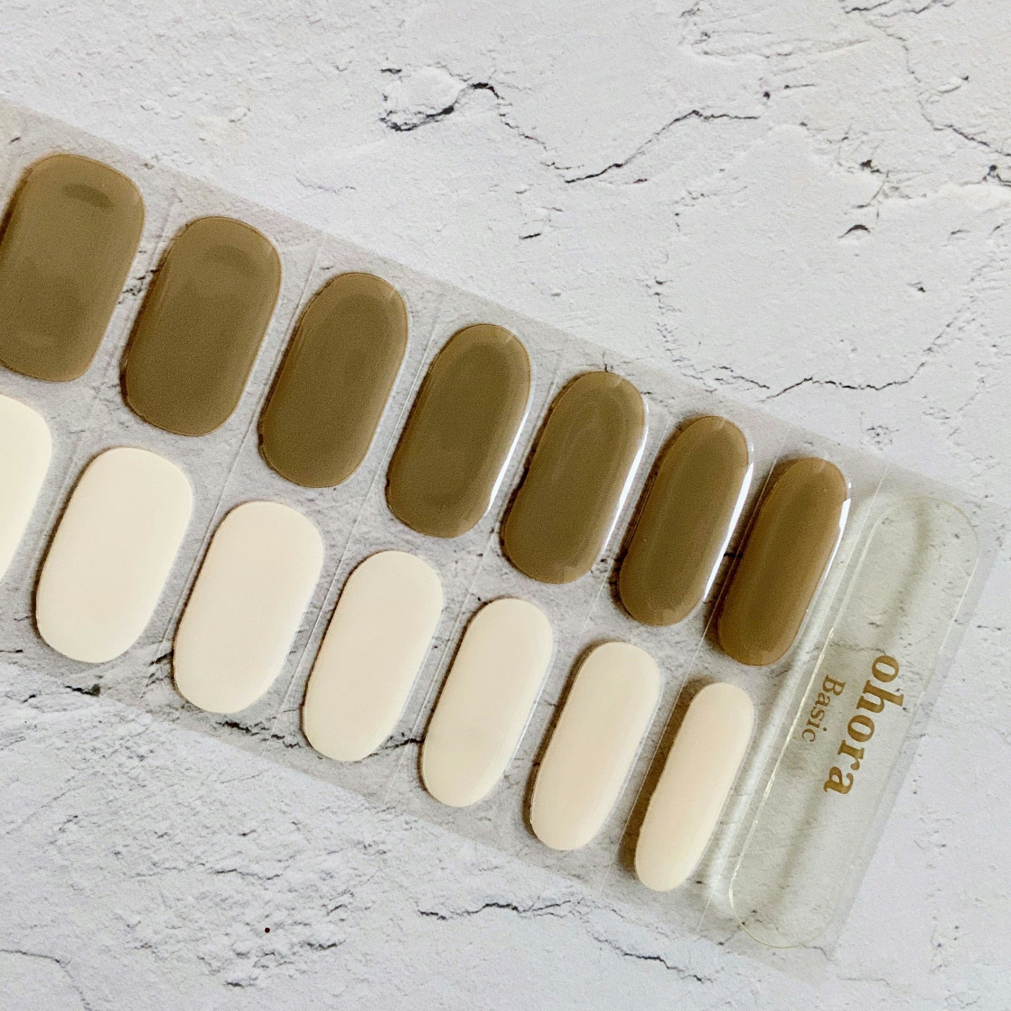 セミキュアジェルネイル（ハンド） ND-067 N Gold Coast/ohora/ネイルシールを使ったクチコミ（3枚目）