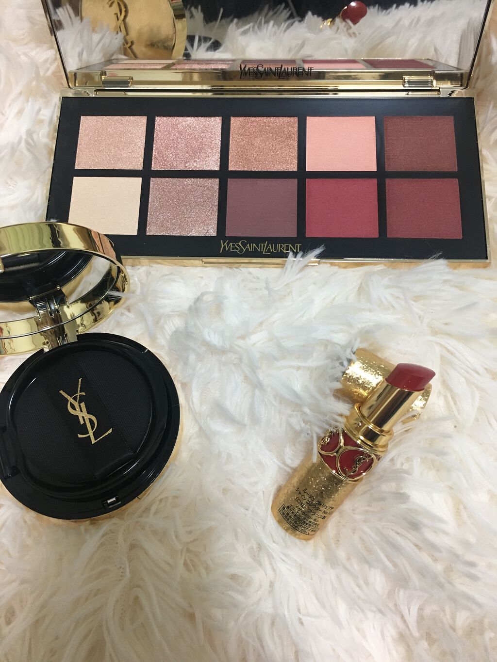 アンクル ド ポー ルクッション ゴールドラッシュ ハイライター/YVES SAINT LAURENT BEAUTE/リキッドハイライトを使ったクチコミ（2枚目）