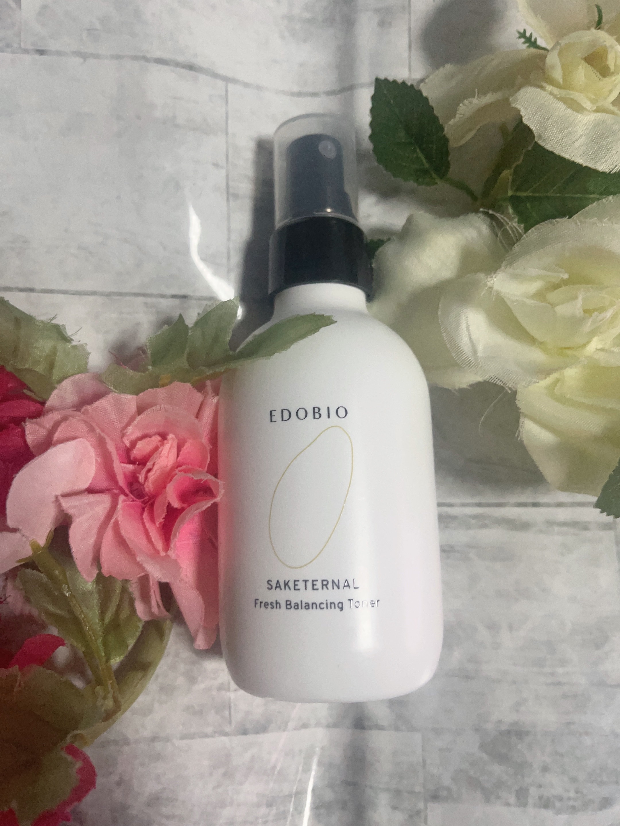 EDOBIO サケターナル フレッシュバランシングトナーのクチコミ「✼••┈┈┈┈••✼••┈┈┈┈••✼
EDOBIO フレッシュバランシングトナー
いただきま.....」（1枚目）