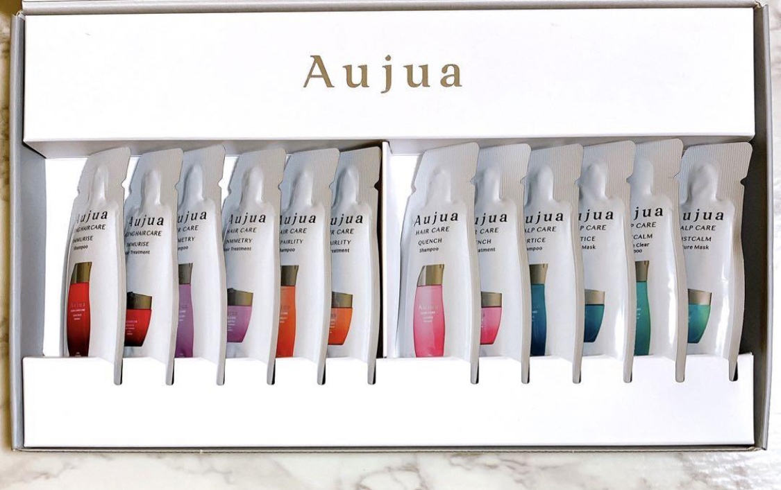 オージュア クエンチ シャンプーのクチコミ「オージュア
クエンチ シャンプー
サンプルセット

六種類お試しを買いました☆
このカラーが1.....」（1枚目）