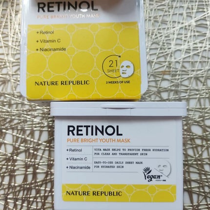 キューブマスク レチノール/ネイチャーリパブリック/シートマスク・パックを使ったクチコミ(1枚目)