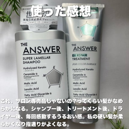 THE ANSWER スーパーラメラシャンプー/THE ANSWER/市販シャンプーを使ったクチコミ(7枚目)