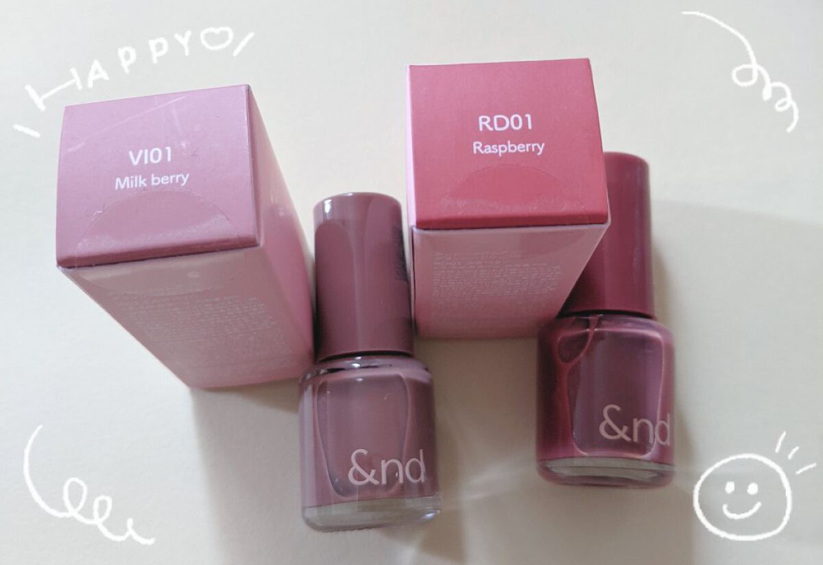 アンドバイロムアンド　グラッシードロップネイル/&nd by rom&nd/マニキュアを使ったクチコミ（2枚目）