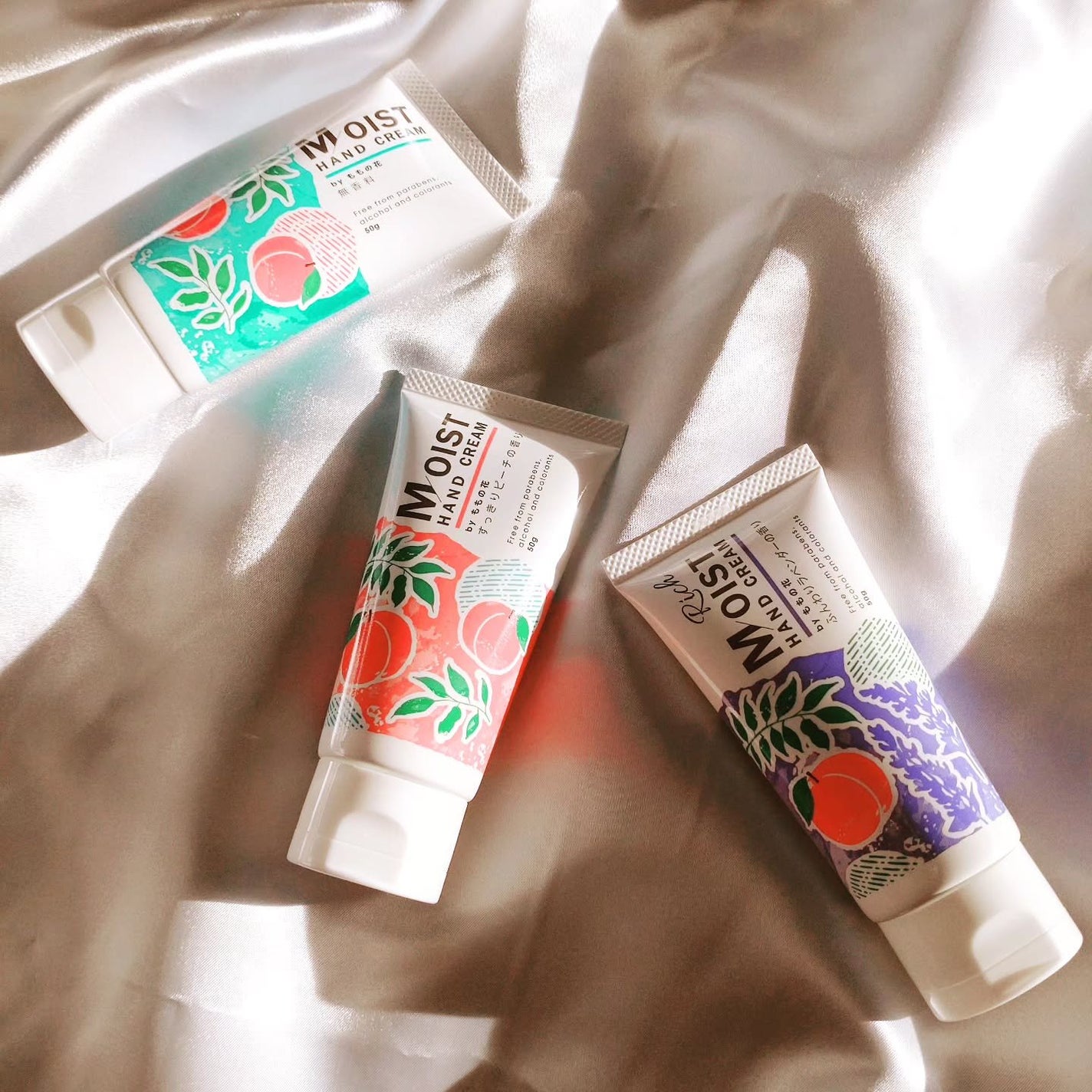 ももの花 モイストハンドクリーム すっきりピーチの香り/オリヂナル/ハンドクリームを使ったクチコミ(10枚目)