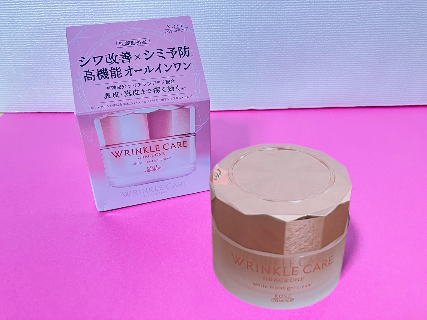 リンクルケア ホワイト モイストジェルクリーム/グレイスワン/オールインワン化粧品を使ったクチコミ(1枚目)