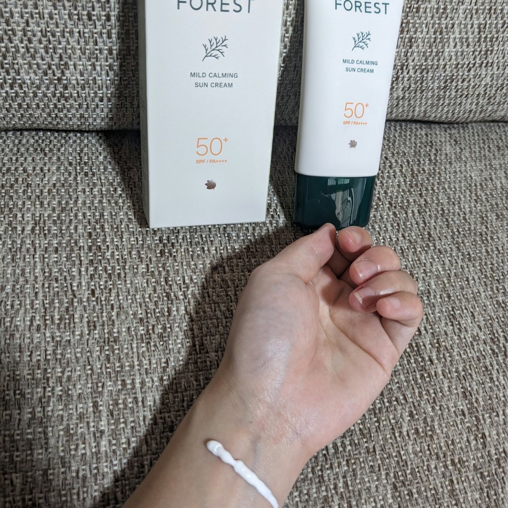 フォレスト マイルドカーミングサンクリーム/FoRest by Greenfinger/日焼け止めクリームを使ったクチコミ（2枚目）