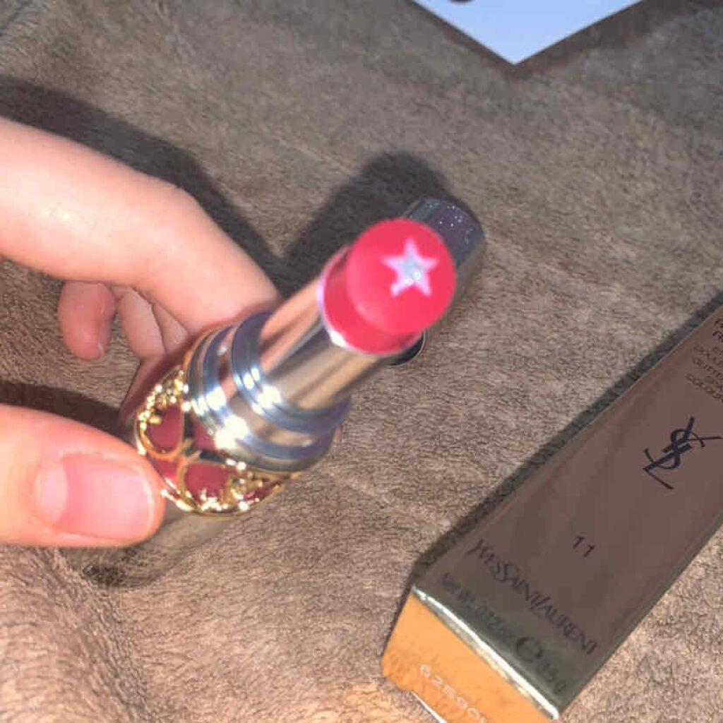 ルージュ ヴォリュプテ ロックシャイン/YVES SAINT LAURENT BEAUTE/口紅を使ったクチコミ（2枚目）