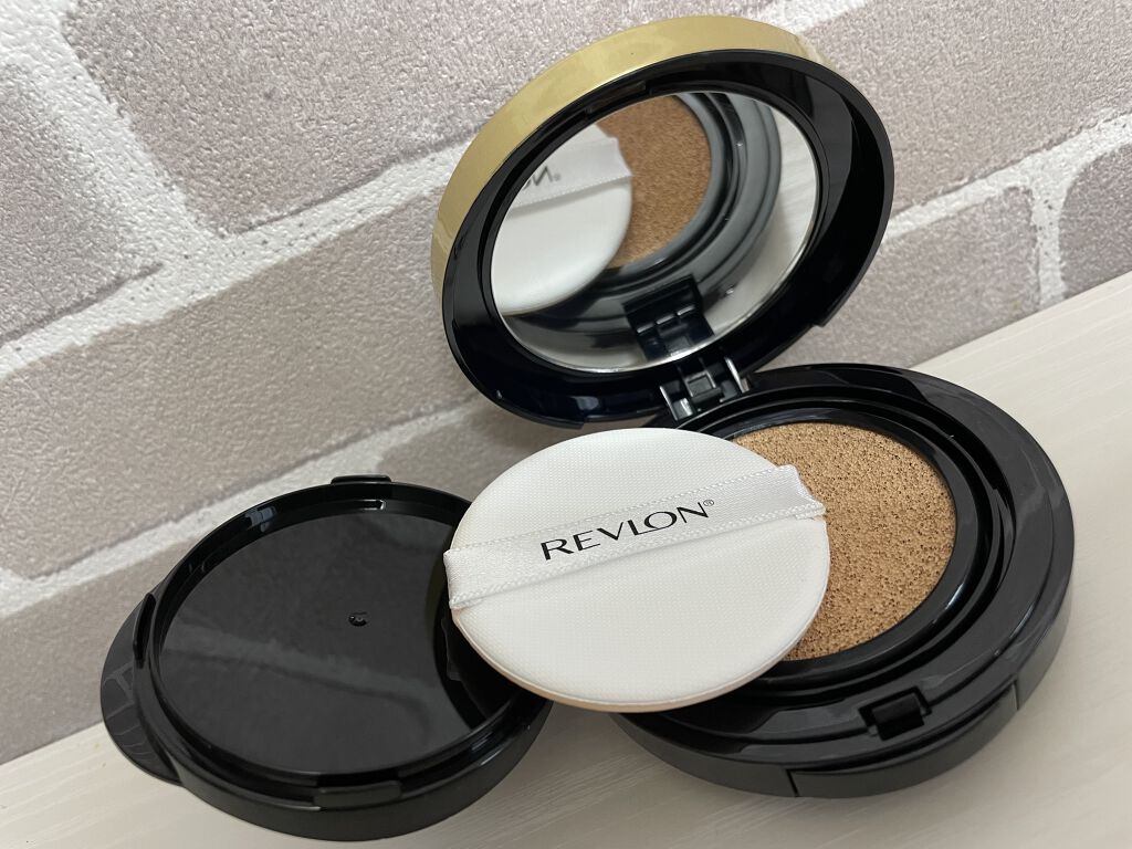 カラーステイ クッション ロングウェア ファンデーション 104 バフ（明るい肌色）（トムとジェリー 限定パッケージ）/REVLON/クッションファンデーションを使ったクチコミ（2枚目）