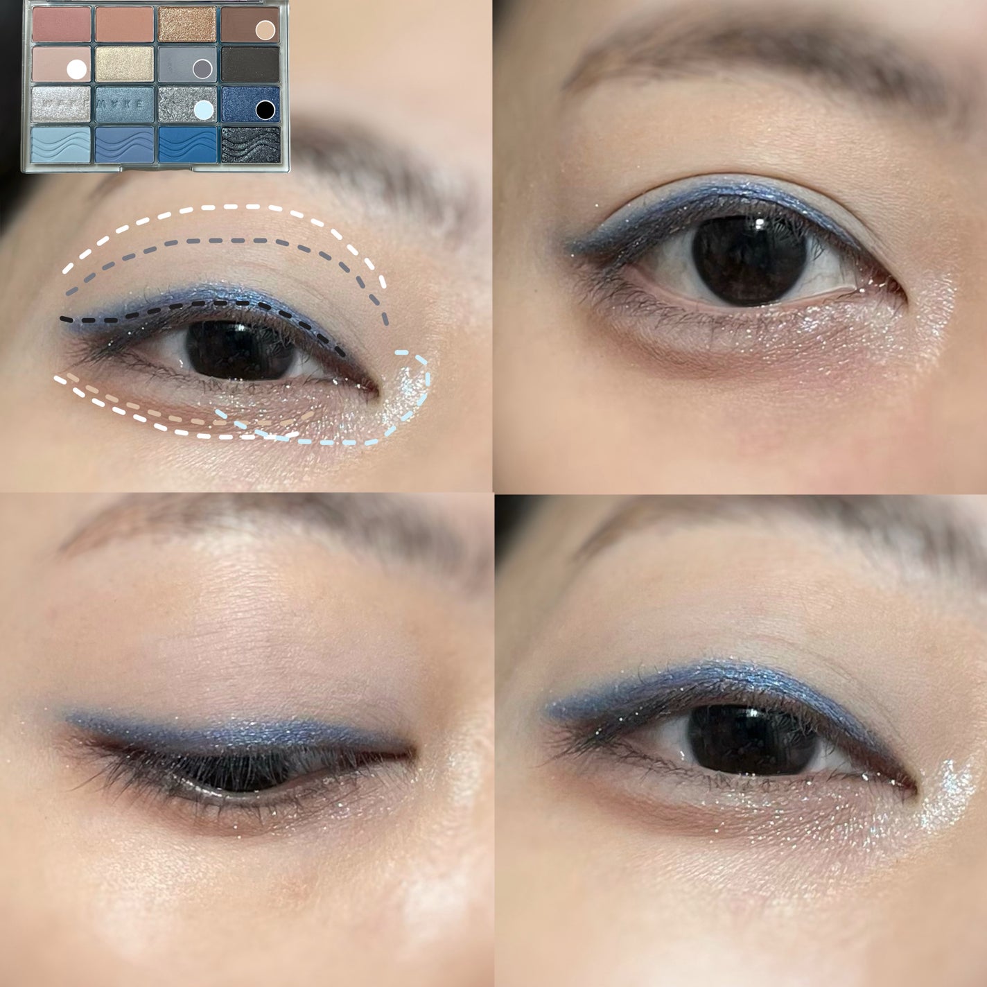 ソフトブラーリングアイパレット/wakemake/アイシャドウパレットを使ったクチコミ(5枚目)