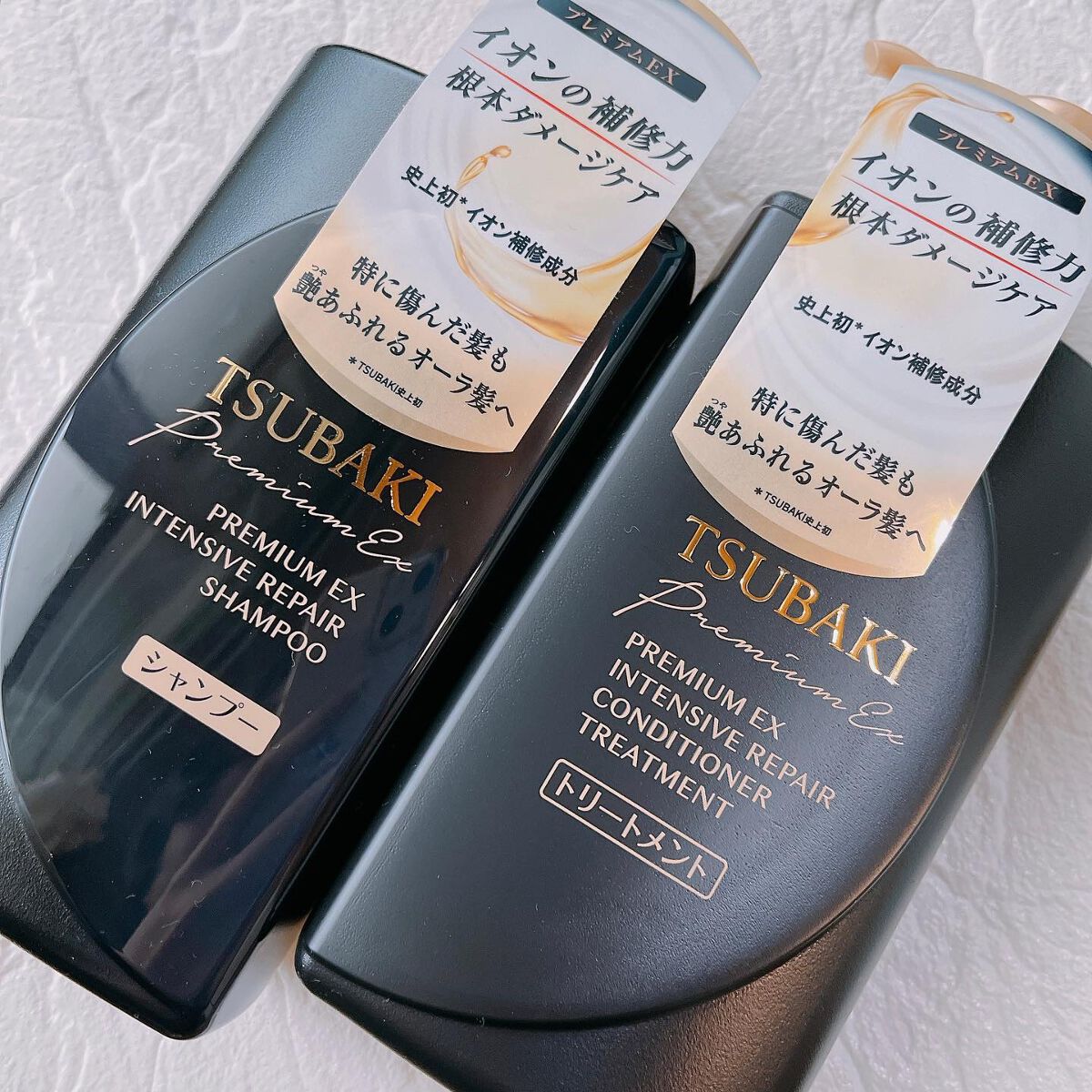 プレミアムEX インテンシブリペア <シャンプー>/コンディショナー<ヘアトリートメント> /TSUBAKI/市販シャンプーを使ったクチコミ(2枚目)
