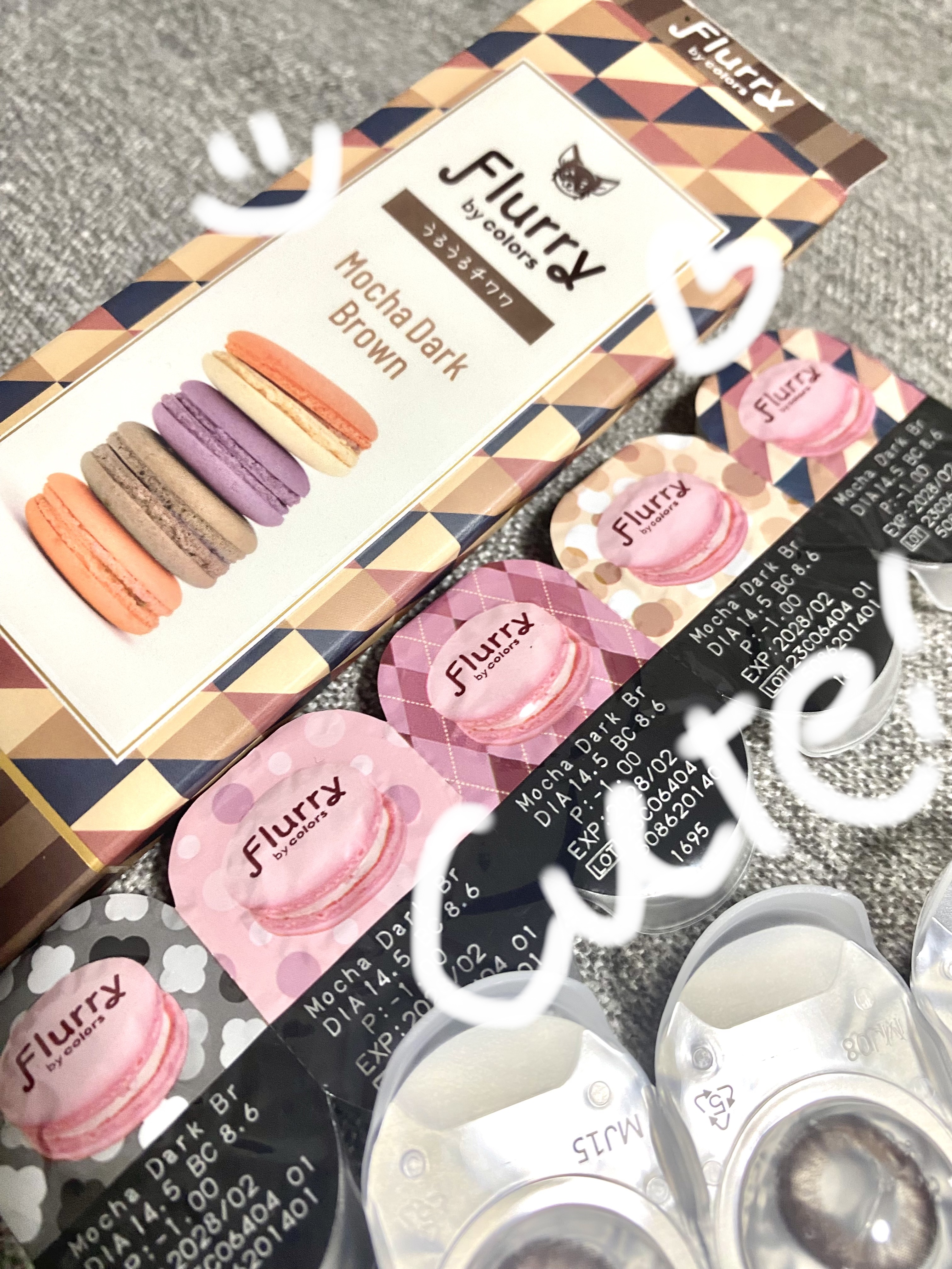 Flurry by colors 1day モカダークブラウン(うるうるチワワ)/Flurry by colors/ワンデー（１DAY）カラコンを使ったクチコミ（1枚目）