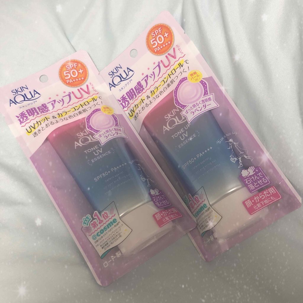 スキンアクア トーンアップUVエッセンス/スキンアクア/日焼け止めクリームを使ったクチコミ(1枚目)