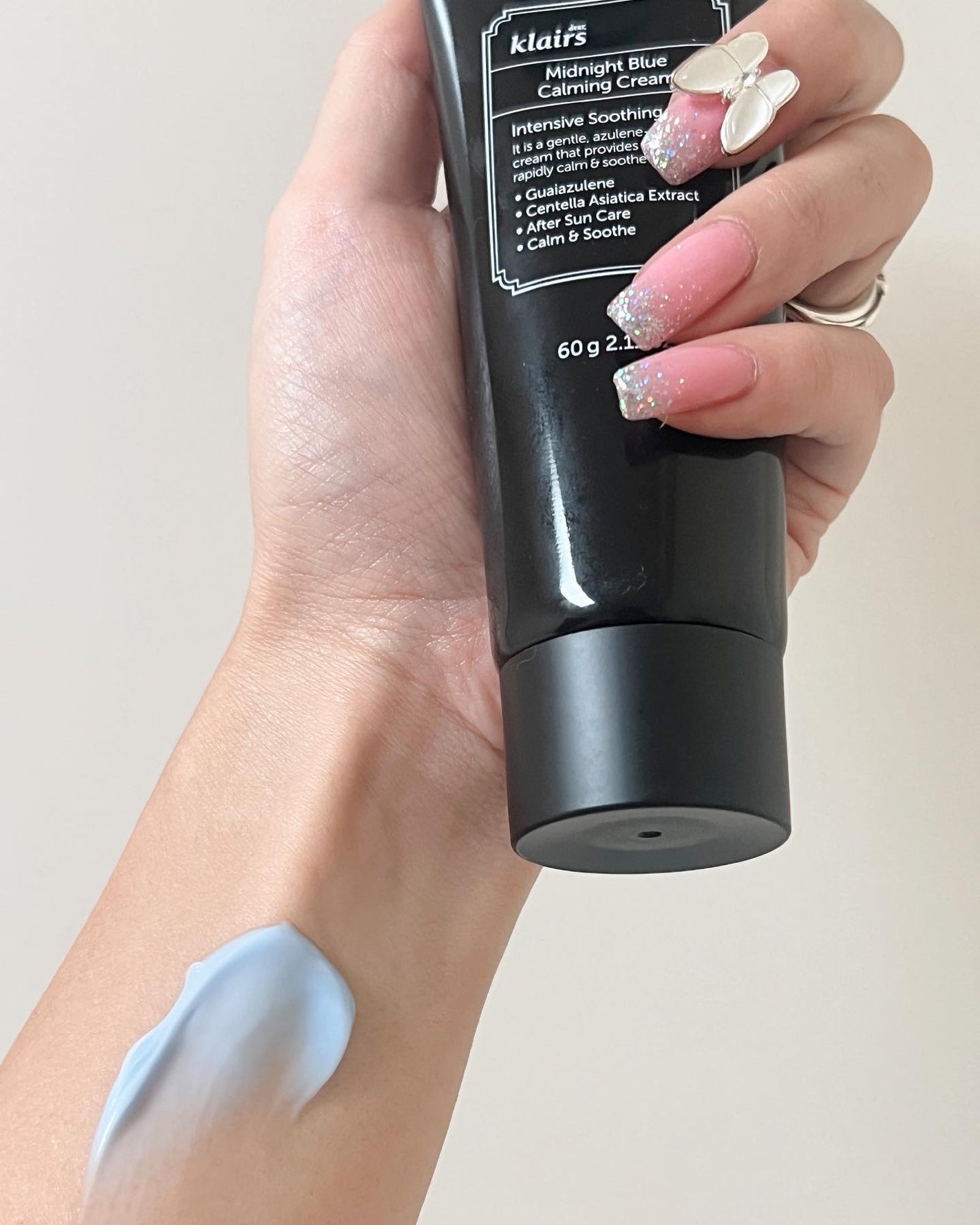ミッドナイトブルーカーミングクリーム/Klairs/フェイスクリームを使ったクチコミ(2枚目)
