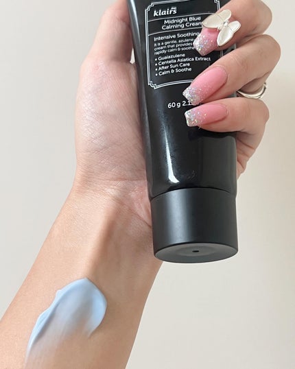 ミッドナイトブルーカーミングクリーム/Klairs/フェイスクリームを使ったクチコミ(2枚目)