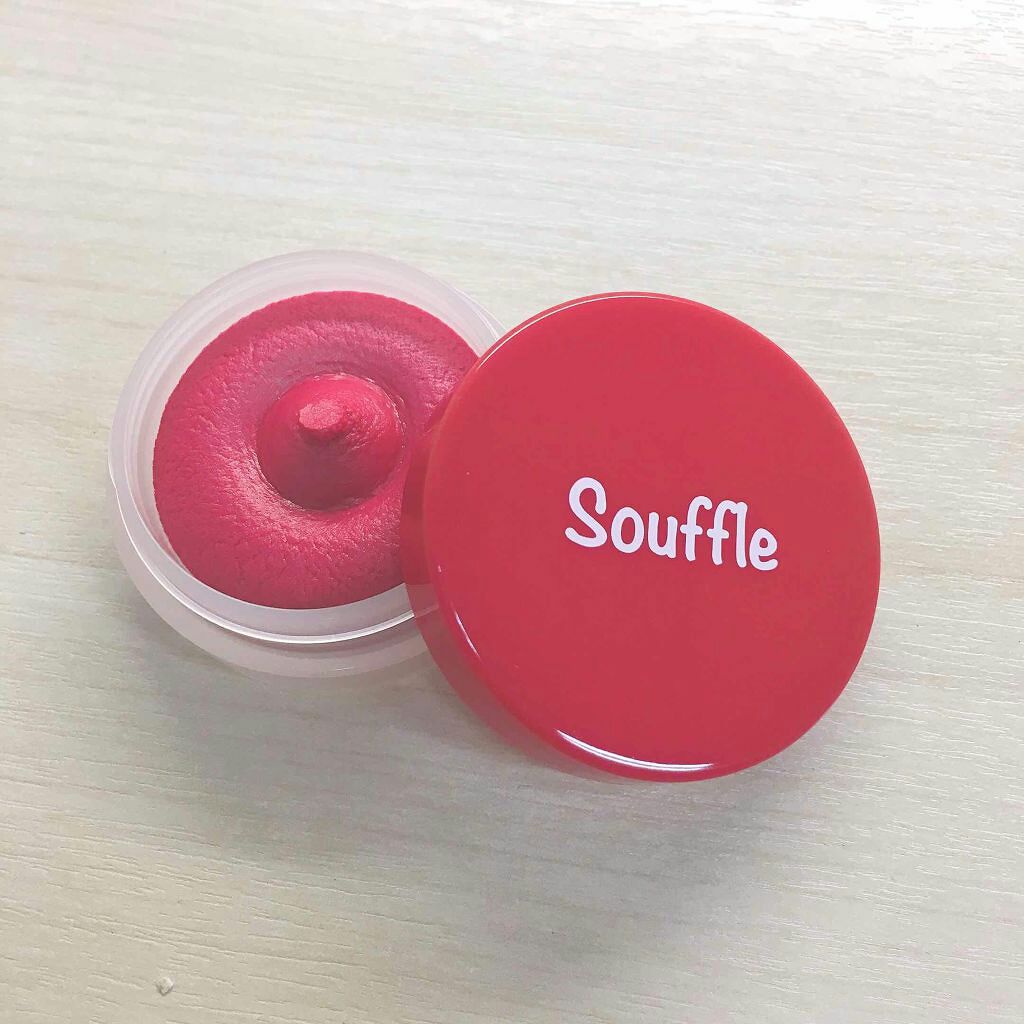 スフレチーク Souffle/DAISO/ジェル・クリームチークを使ったクチコミ(2枚目)