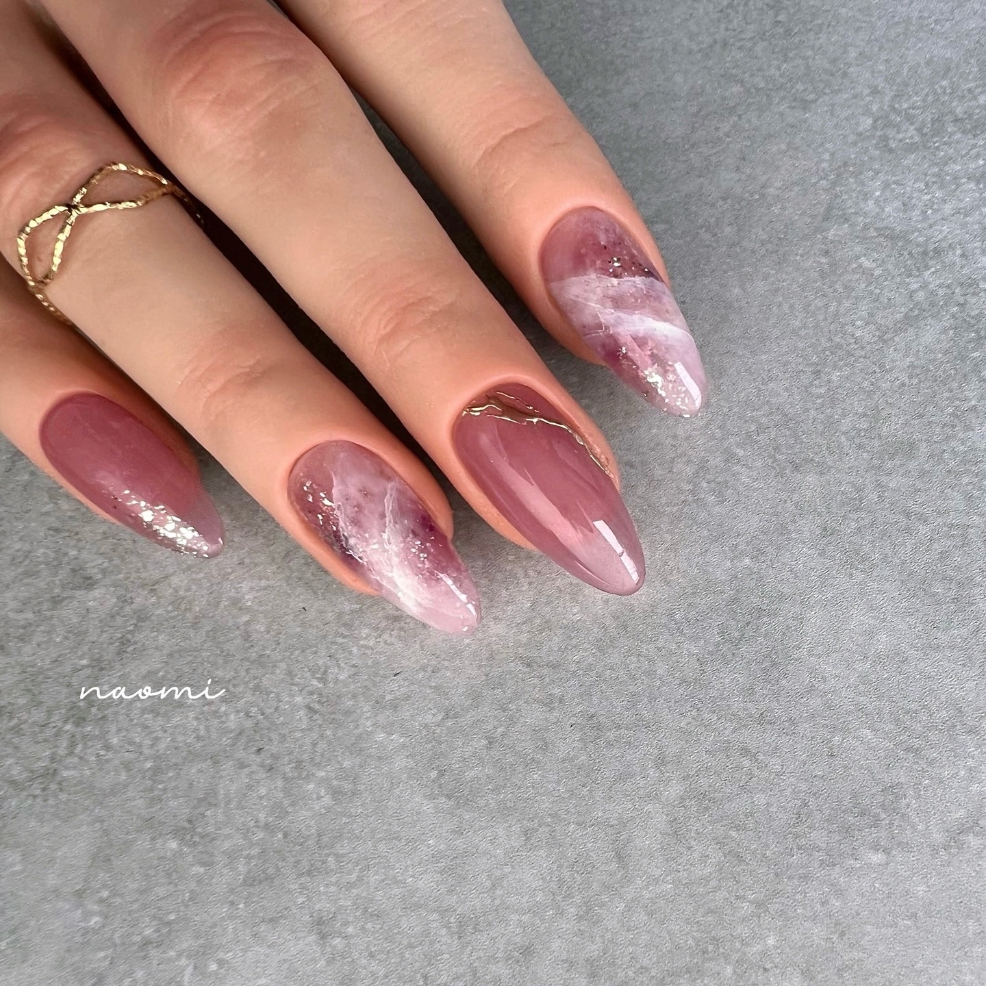 #春ネイル,#天然石ネイル,#夏ネイル,#ニュアンスネイル,#大人可愛いネイルのネイルデザイン