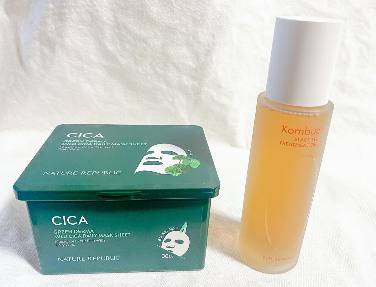 グリーンダーマCICA デイリーシートマスク/ネイチャーリパブリック/シートマスク・パックを使ったクチコミ（1枚目）