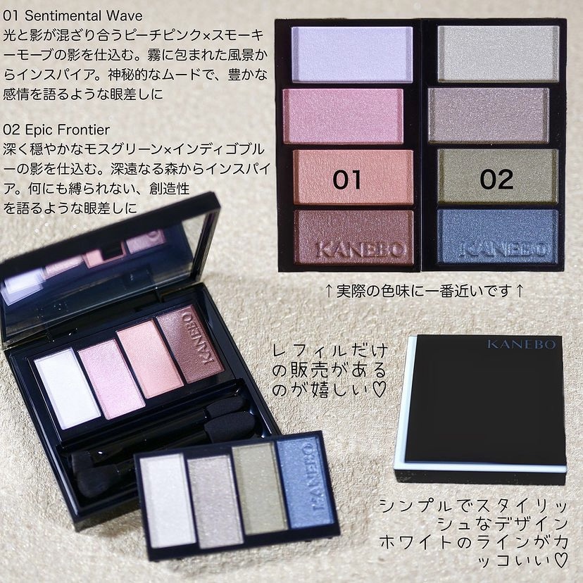 カラードシャドウ 02 Epic Frontier/KANEBO/アイシャドウパレットを使ったクチコミ（2枚目）
