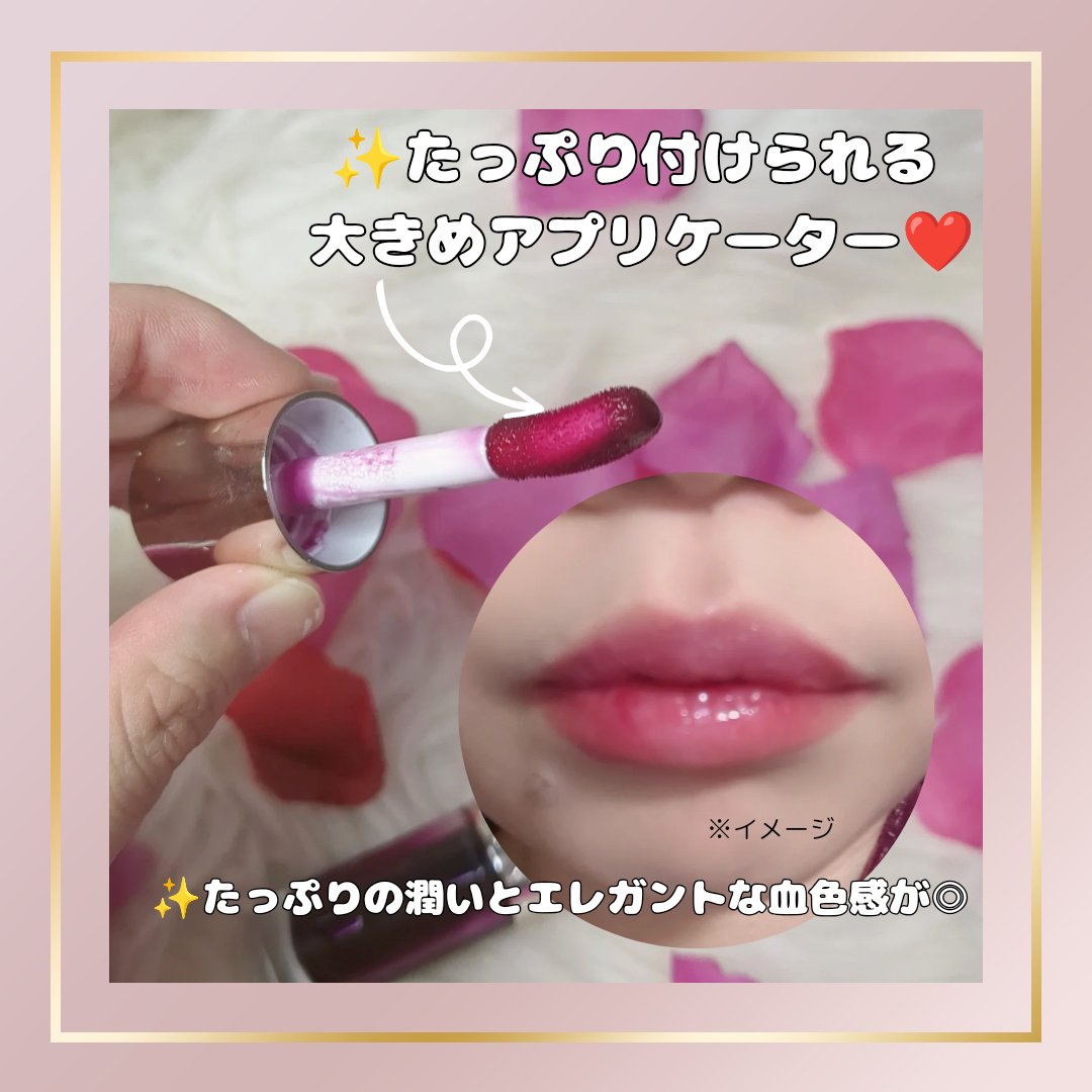 リップコンフォートオイル 10 プラム/CLARINS/リップグロスを使ったクチコミ（3枚目）