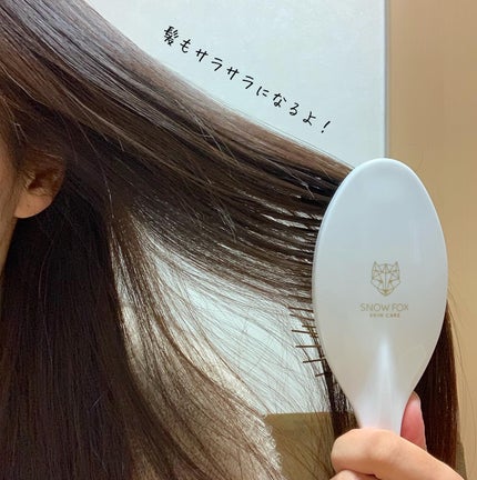 プレミアム FOXカッサ ヘアブラシ/SNOW FOX SKINCARE/ヘアブラシを使ったクチコミ(1枚目)