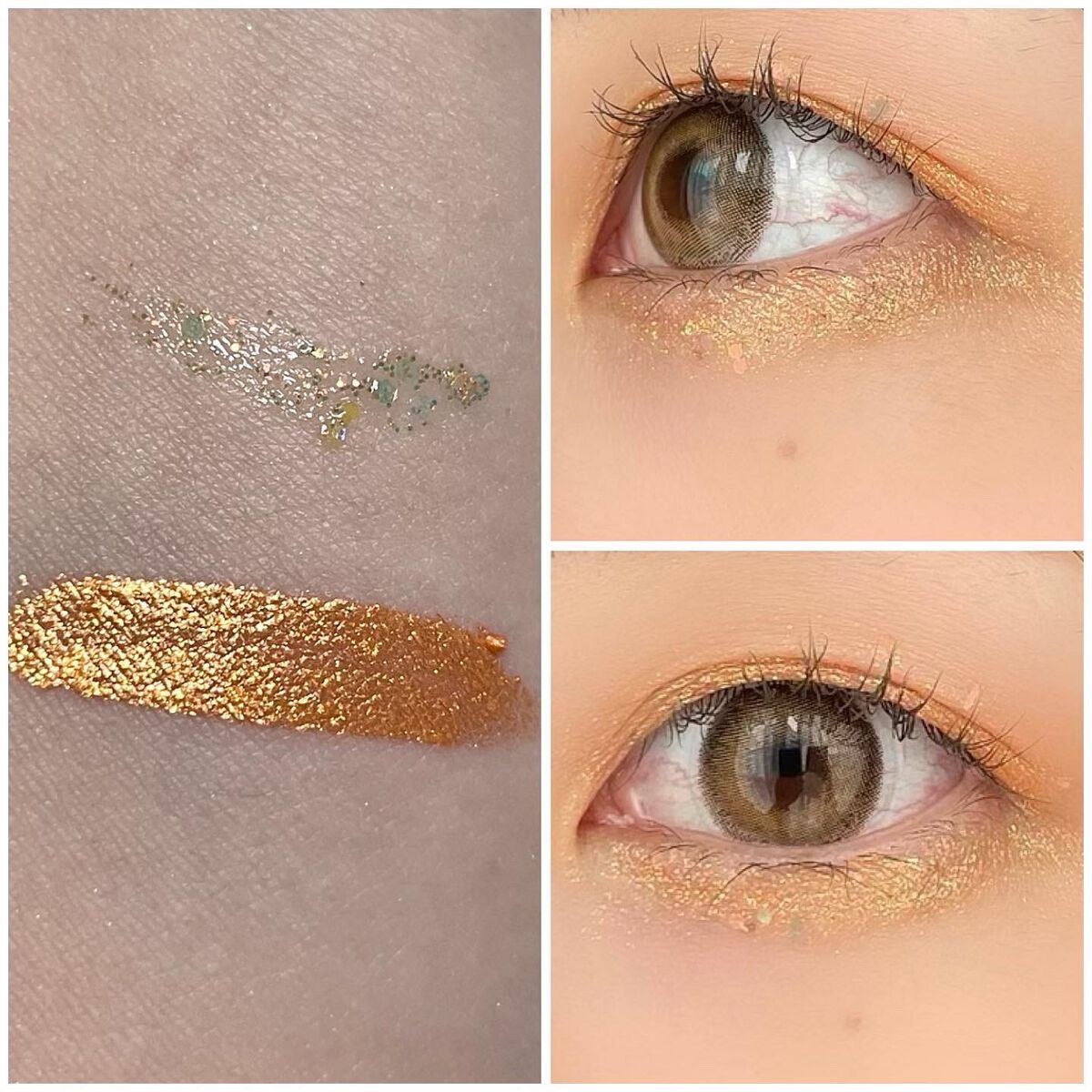 ダイヤモンドシリーズ 星空リキッドアイシャドウ/ZEESEA/リキッドアイシャドウを使ったクチコミ(2枚目)