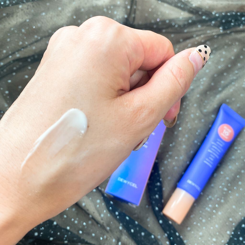 ポアーテンクリーム/DEWYCEL/化粧下地を使ったクチコミ（3枚目）