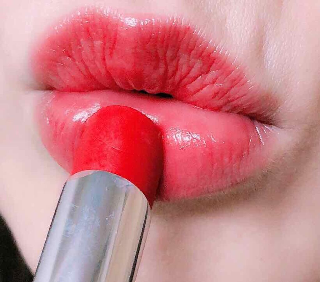 ラスティンググロスリップ/CEZANNE/口紅を使ったクチコミ(2枚目)