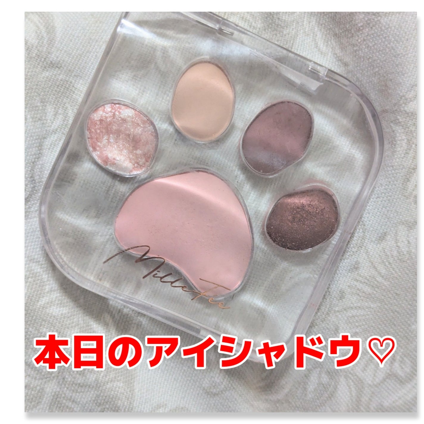 ミャオパウズアイシャドウパレット/MilleFée/アイシャドウパレットを使ったクチコミ(1枚目)