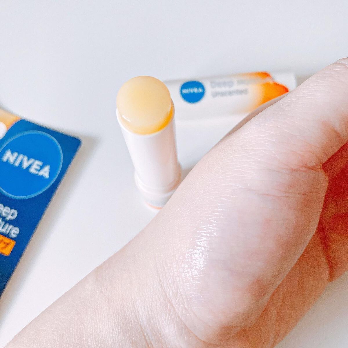 ニベア ディープモイスチャーリップ メルティタイプ/ニベア/リップクリームを使ったクチコミ（3枚目）