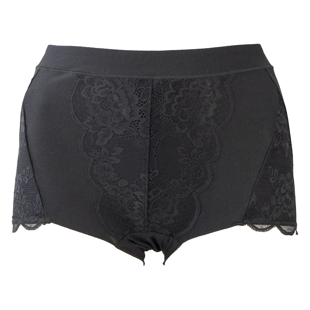 やわぴたコットンショーツ  ブラック