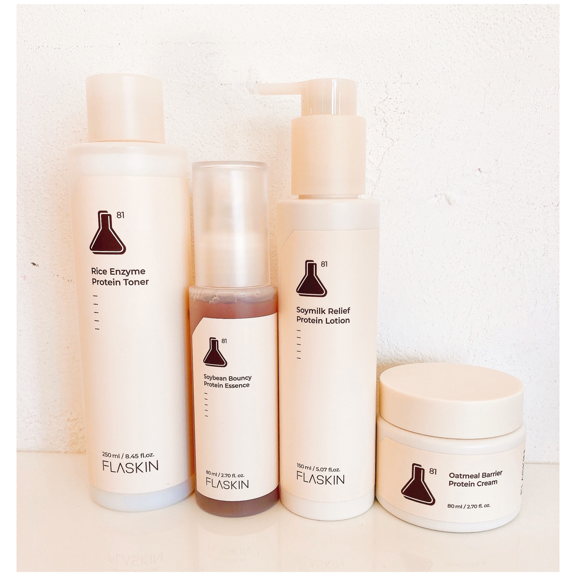 タンパク質フィラー90日スキンケアセット/FLASKIN/スキンケアキットを使ったクチコミ（2枚目）