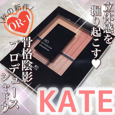 3Dプロデュースシャドウ OR-1 クラッシーフォルム/KATE/アイシャドウパレットを使ったクチコミ（1枚目）