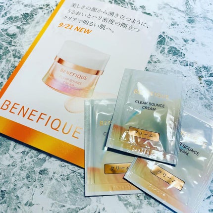 クリアバウンスクリーム /BENEFIQUE/フェイスクリームを使ったクチコミ(1枚目)