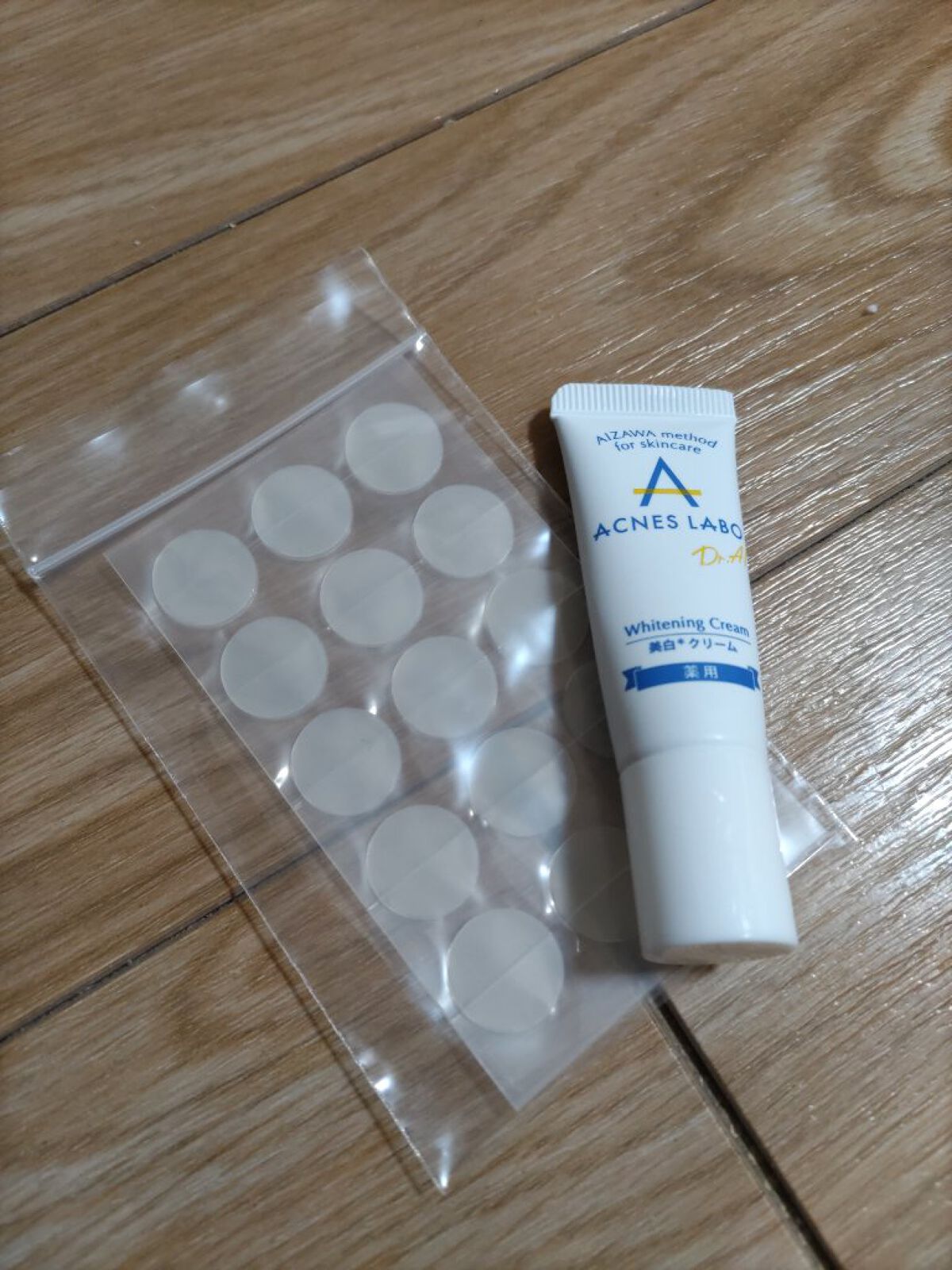薬用 美白アクネホワイトクリーム 専用パッチ付/アクネスラボ/その他キットセットを使ったクチコミ（1枚目）