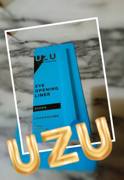 EYE OPENING LINER/UZU BY FLOWFUSHI/リキッドアイライナーを使ったクチコミ(1枚目)