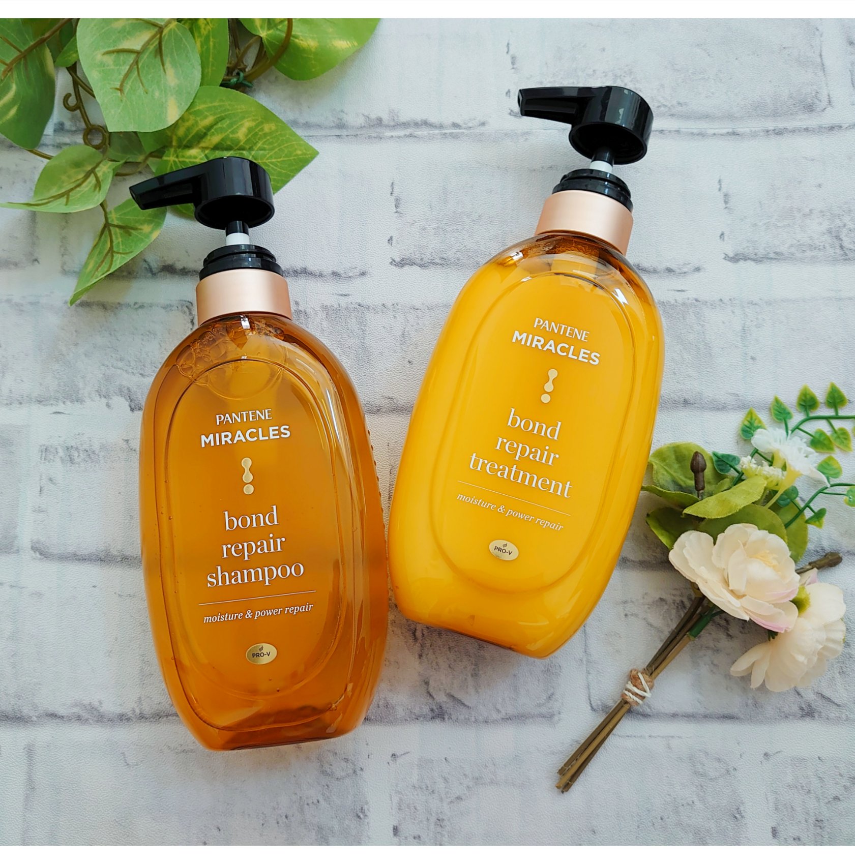 ボンドリペアシリーズ モイスチャー＆パワーリペア  シャンプー＆トリートメント/パンテーン/市販シャンプーを使ったクチコミ（2枚目）