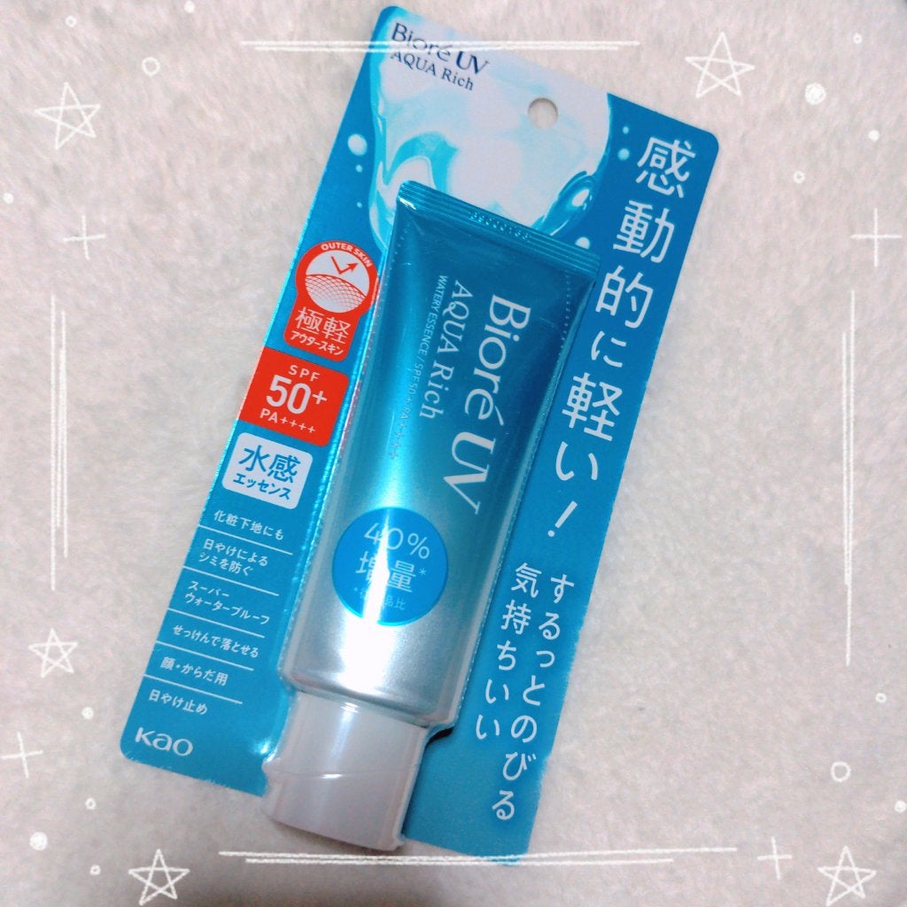 ビオレUV アクアリッチ ウォータリーエッセンス/ビオレ/日焼け止めローションを使ったクチコミ(1枚目)