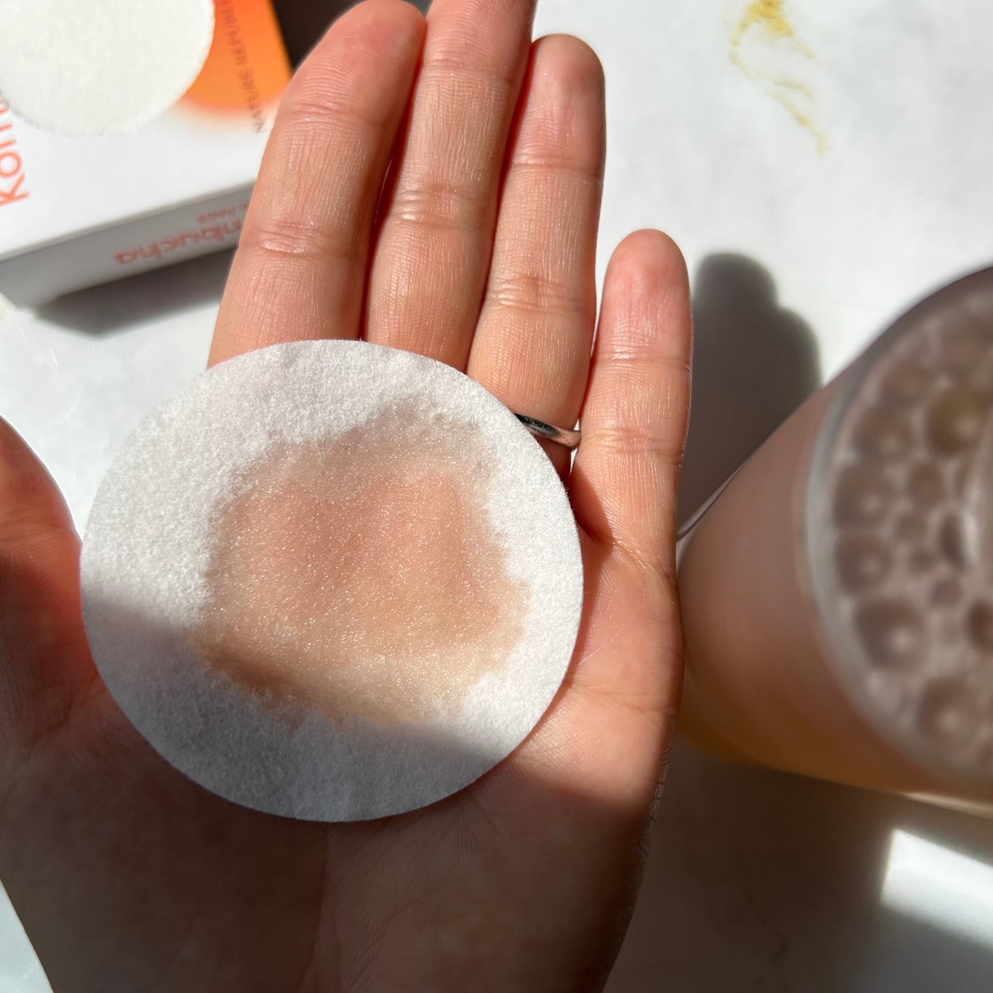 Kombucha フェイシャルパッド/ネイチャーリパブリック/コットンを使ったクチコミ(4枚目)