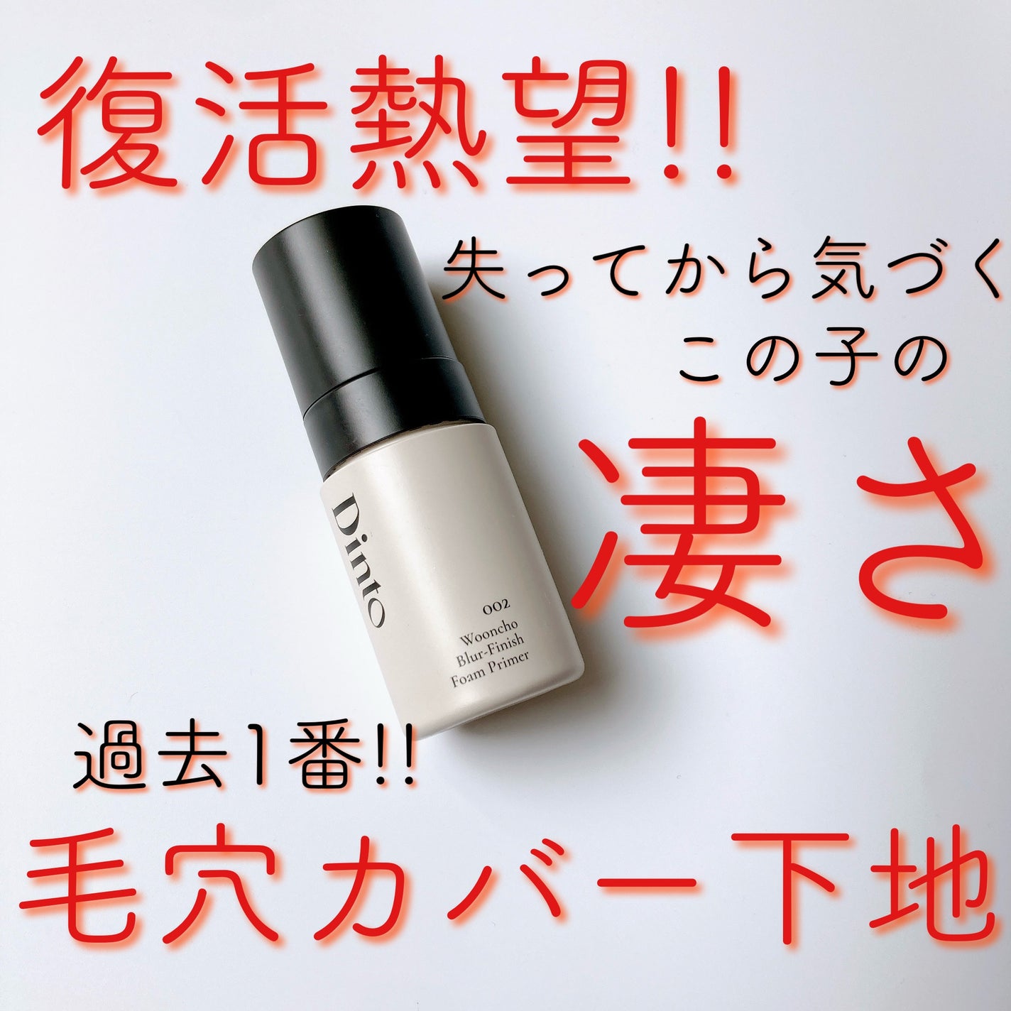 ブラーフィニッシュフォームプライマー/Dinto/化粧下地を使ったクチコミ(1枚目)