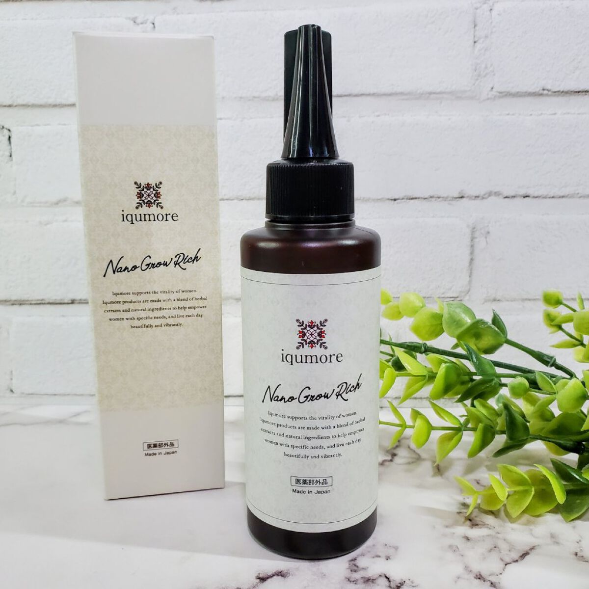 ナノグロウリッチ/iqumore/頭皮ローションを使ったクチコミ（1枚目）