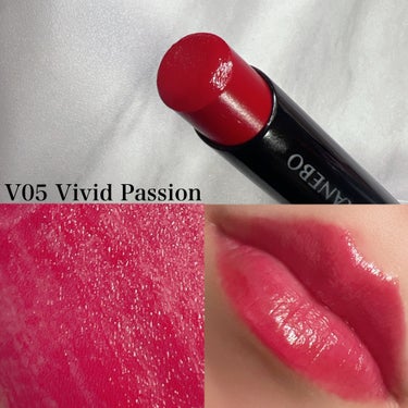 ルージュスターヴァイブラント V05 Vivid Passion/KANEBO/口紅を使ったクチコミ（3枚目）