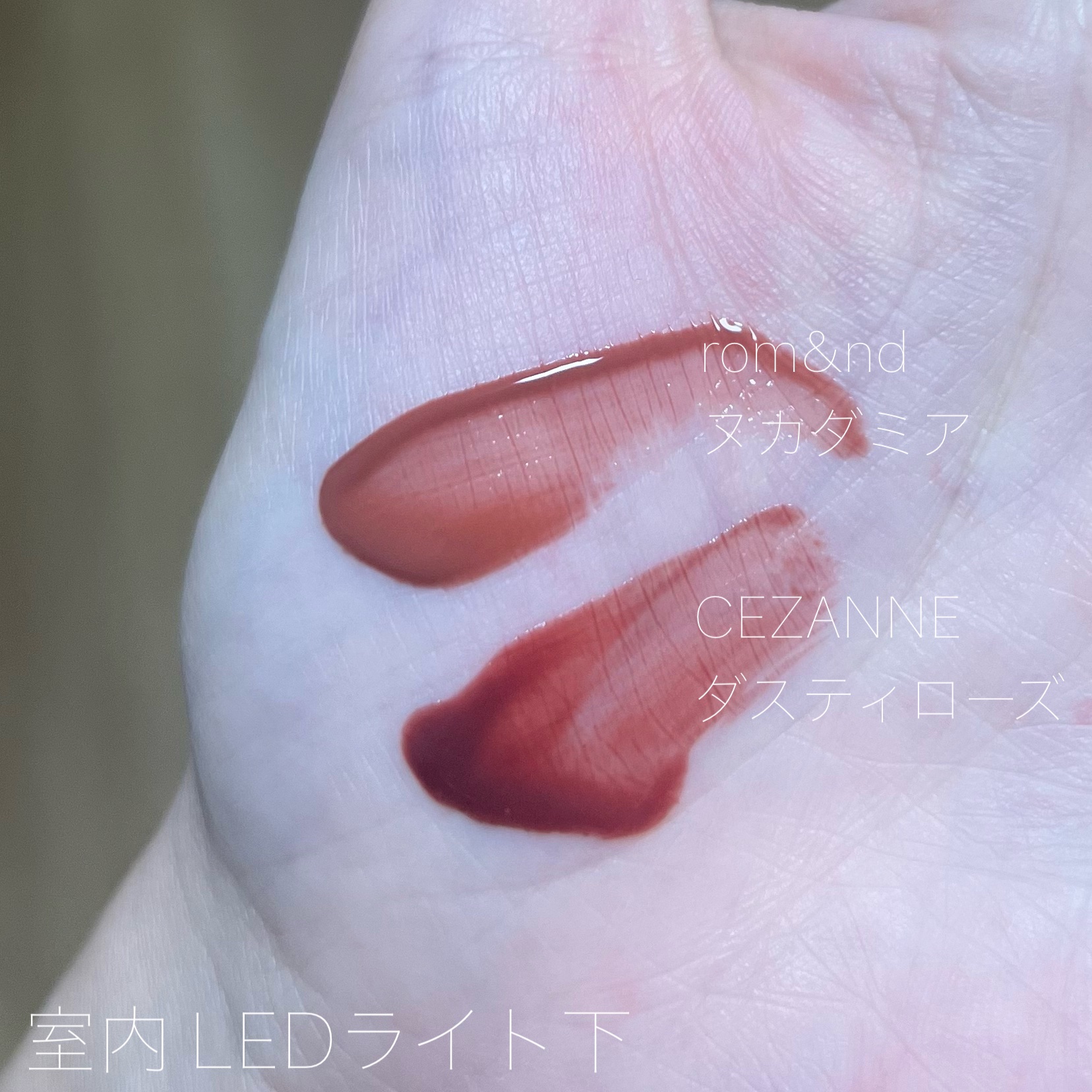 ジューシーラスティングティント/rom&nd/リップティントを使ったクチコミ（2枚目）