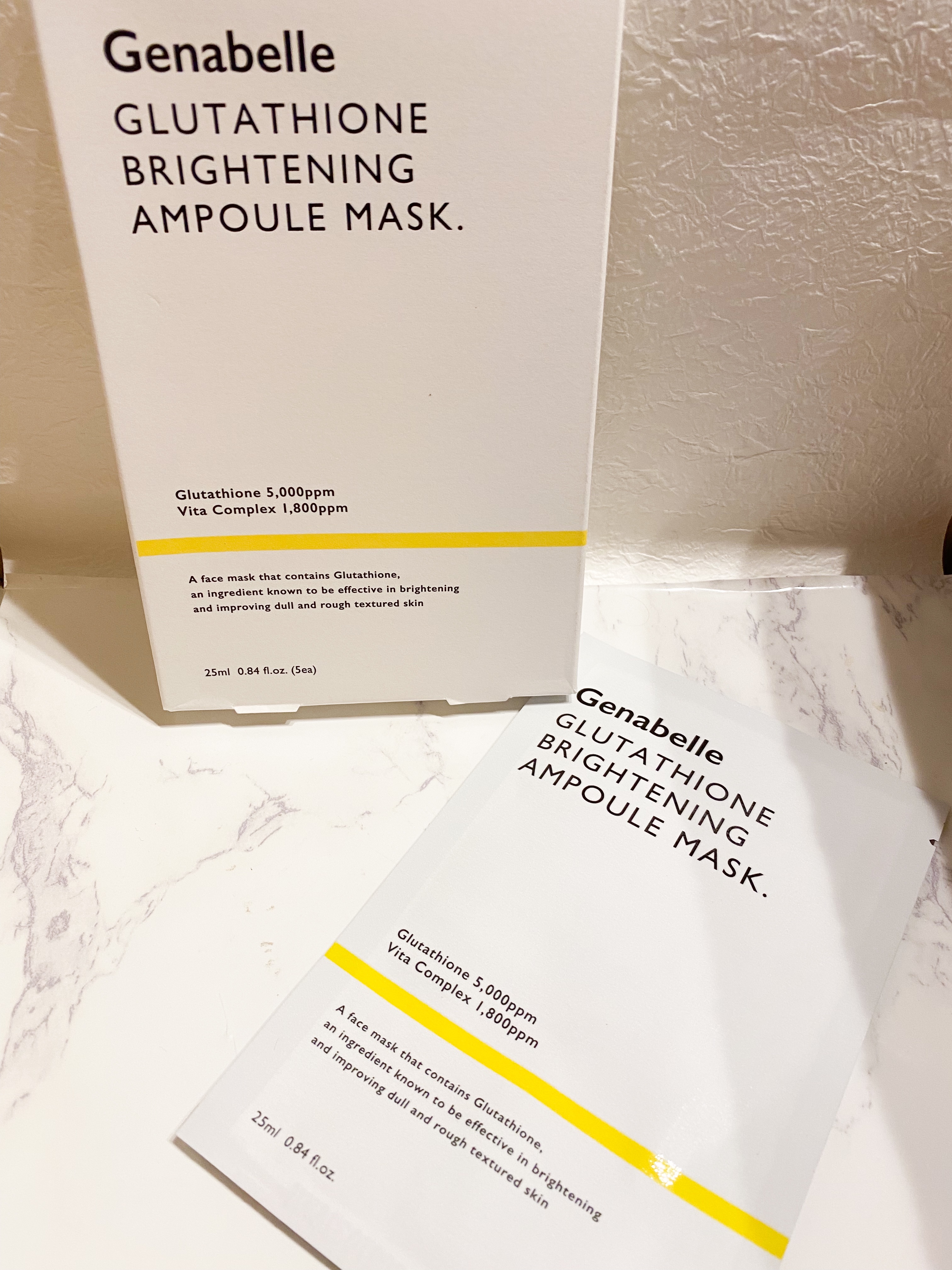 グルタチオンブアンプルマスク/Genabelle/シートマスク・パックを使ったクチコミ（1枚目）
