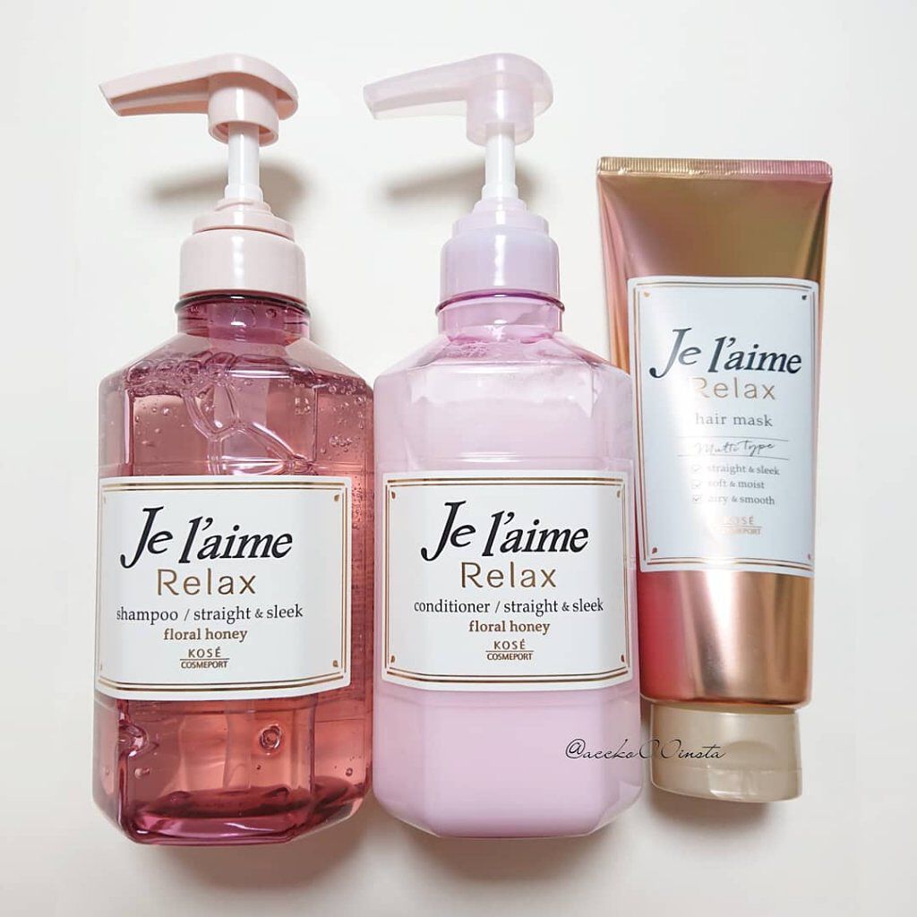 リラックス シャンプー／トリートメント(ストレート＆スリーク)/Je l'aime/シャンプー・コンディショナーを使ったクチコミ（1枚目）