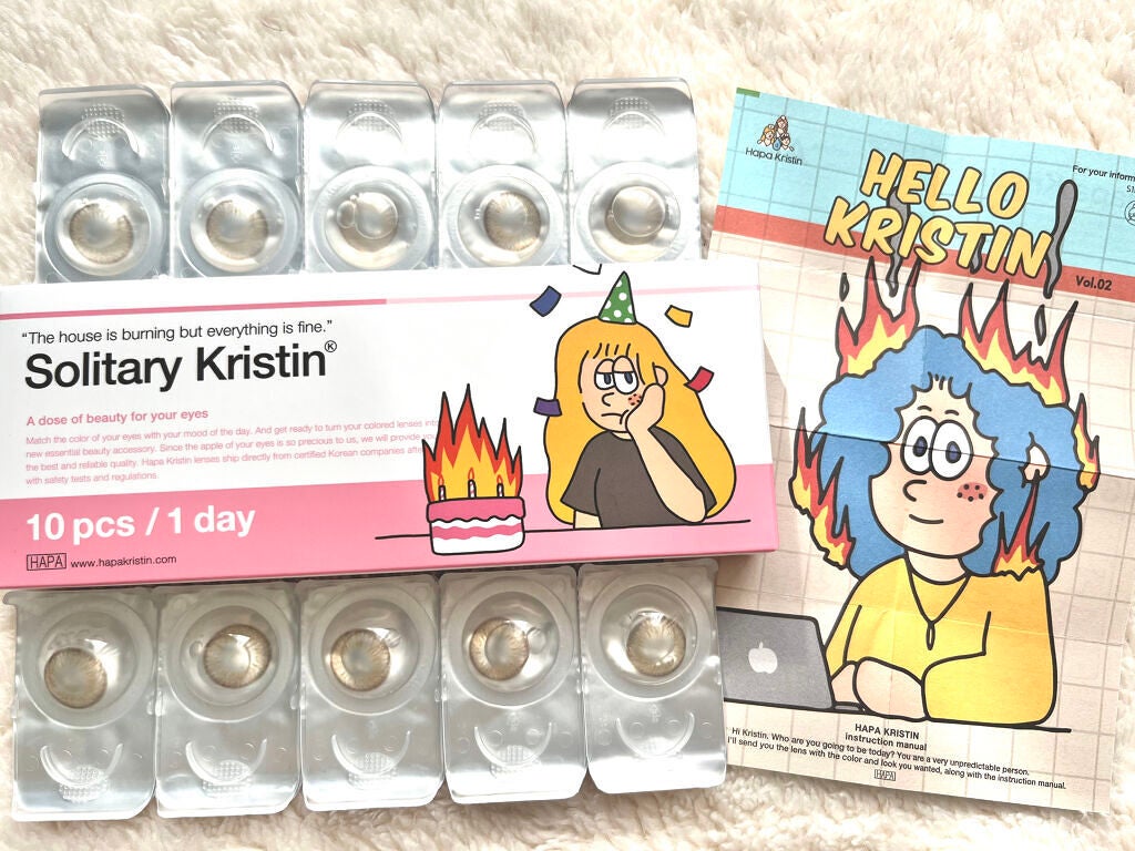 Solitary Kristin/Hapa kristin/カラーコンタクトレンズを使ったクチコミ(1枚目)